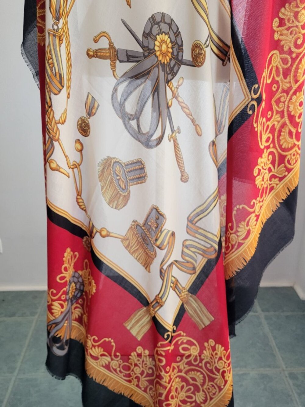 The Art of The Scarf the Rack Equestrian of Italy” 100% Polyester - Picture 6 of 12